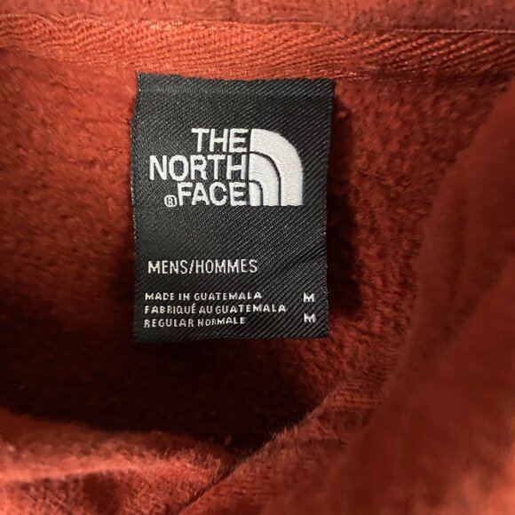 The North Face Hoodie Men's Medium Brick Red Bear Pullover Drawstrings Outdoors - Picture 6 of 10